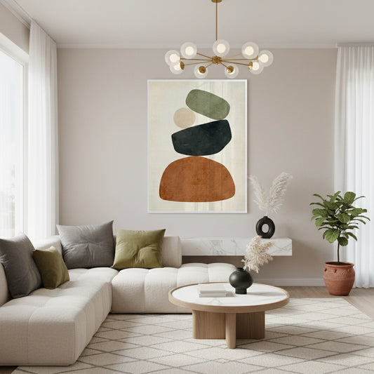 Boho Pebble Balance - Fine Art