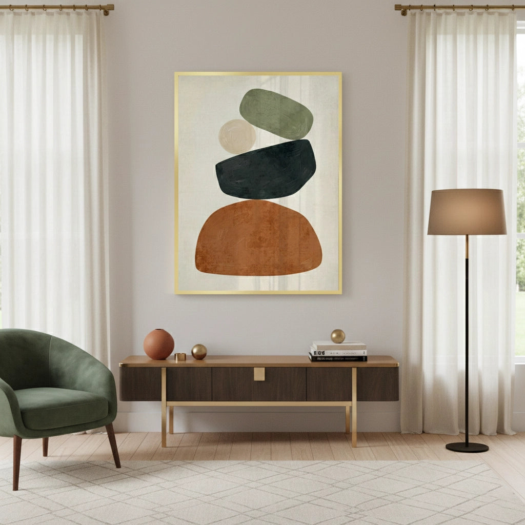 2Boho Pebble Balance - Fine Art