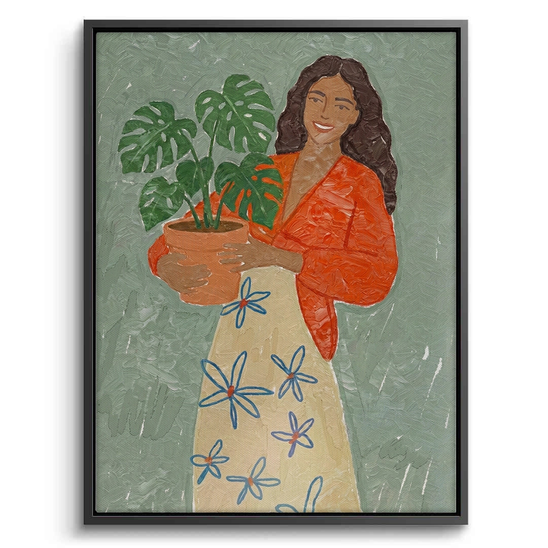 2Boho Plant Lady - Canvas