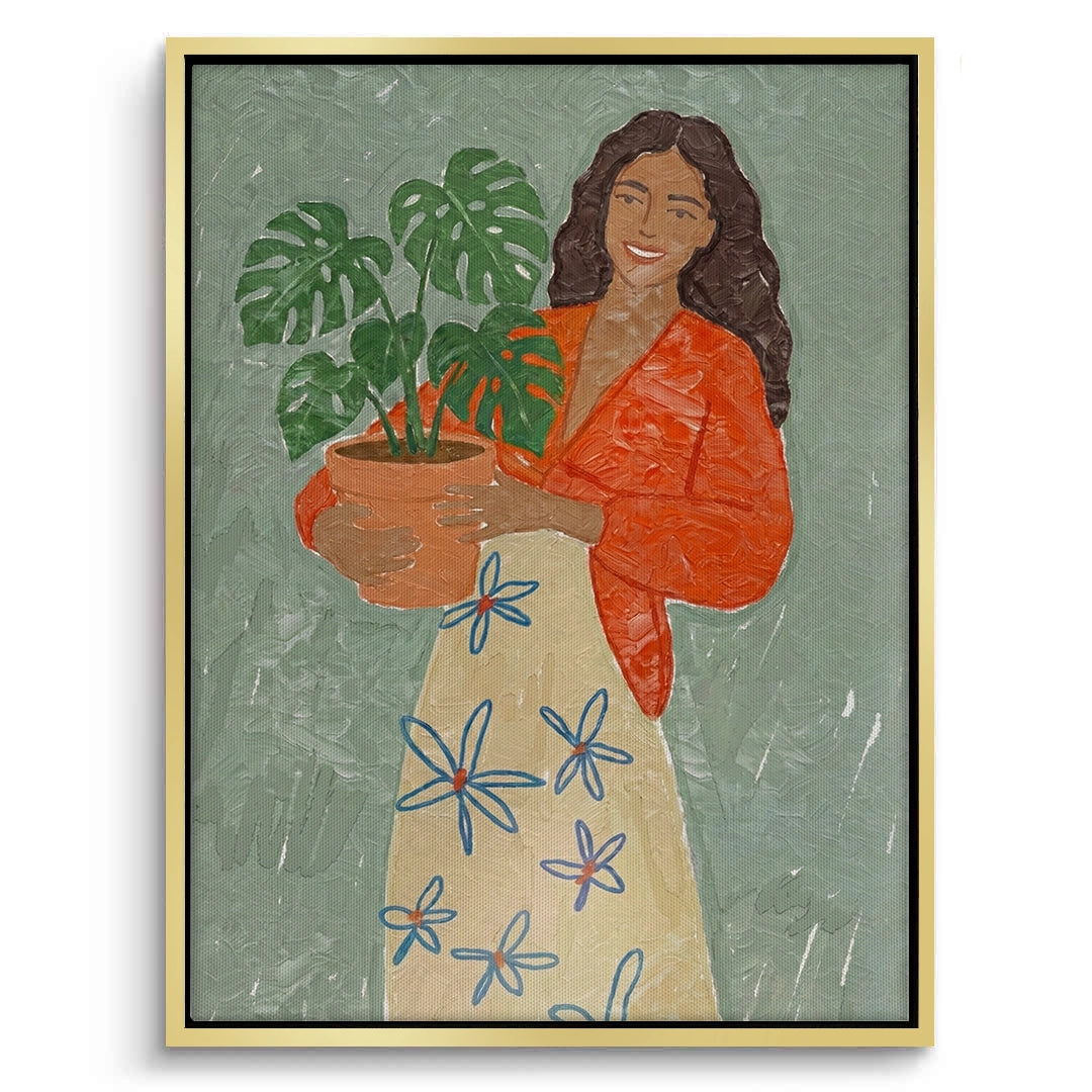 2Boho Plant Lady - Canvas
