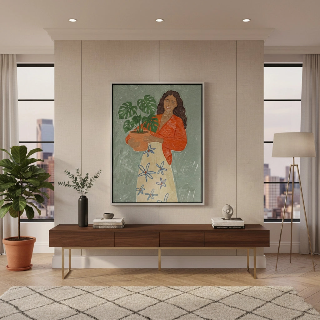 2Boho Plant Lady - Canvas