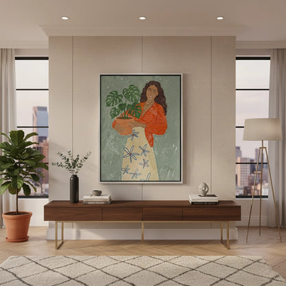 Boho Plant Lady - Canvas