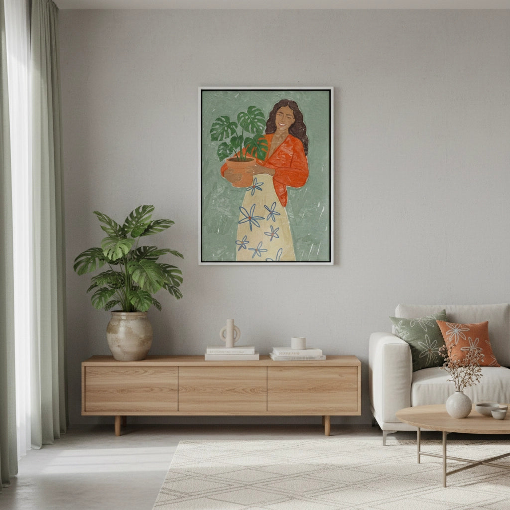 2Boho Plant Lady - Canvas