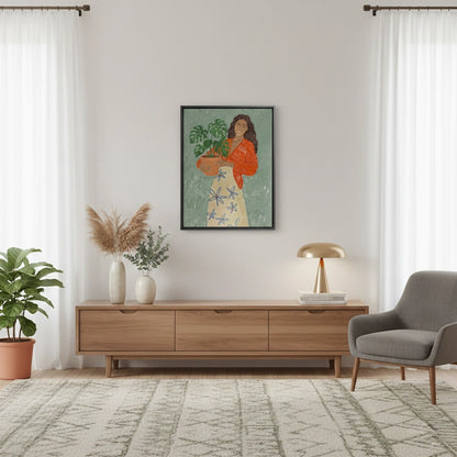 Boho Plant Lady - Canvas