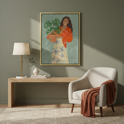 Boho Plant Lady - Canvas