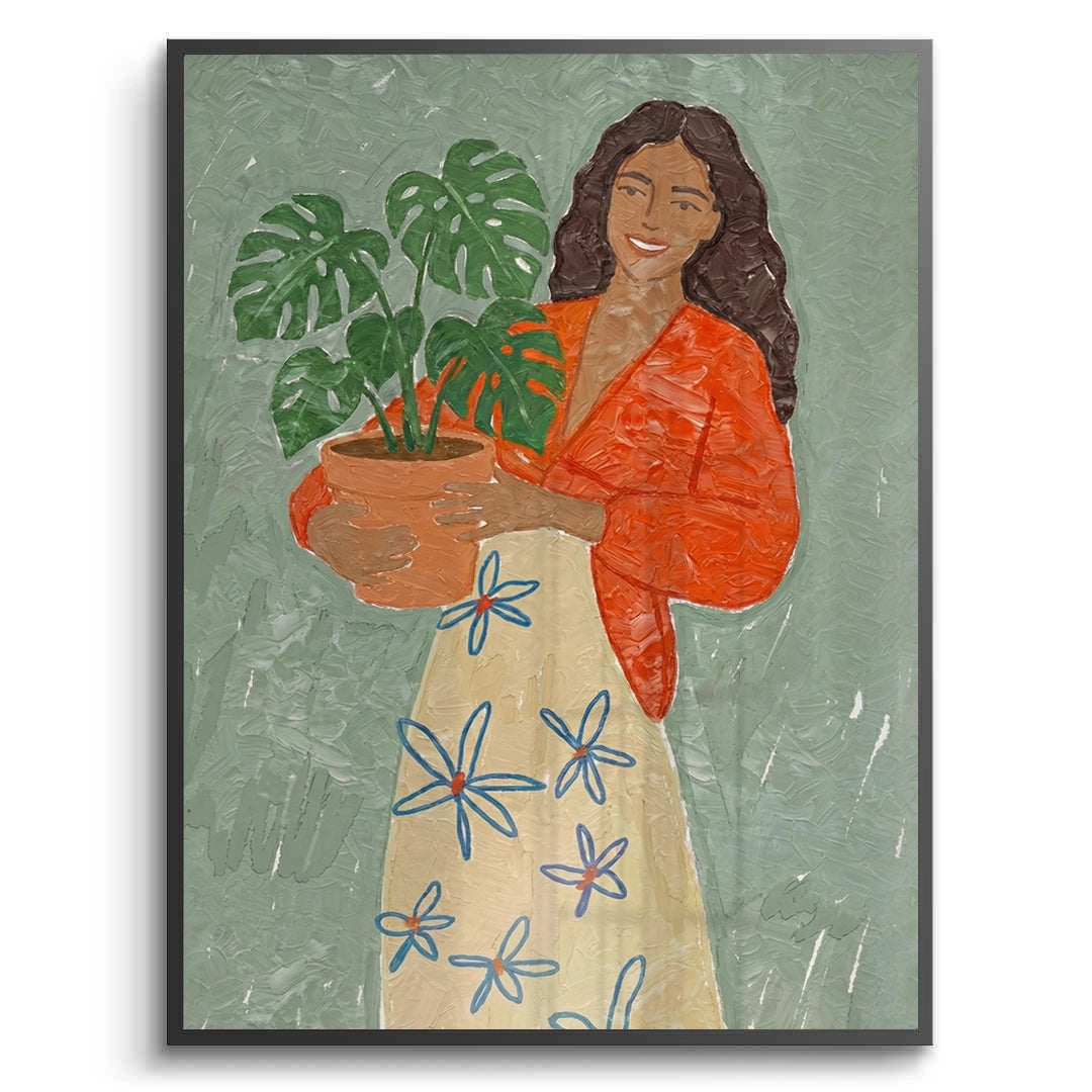 2Boho Plant Lady - Fine Art