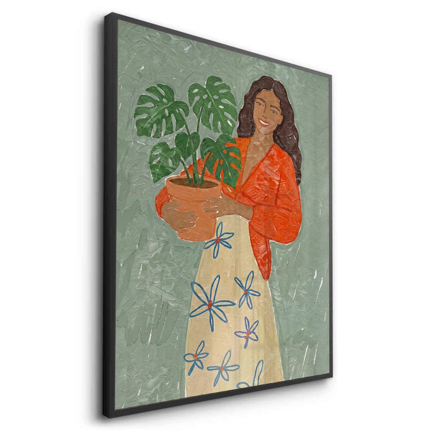 2Boho Plant Lady - Fine Art
