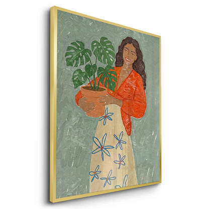 Boho Plant Lady - Fine Art