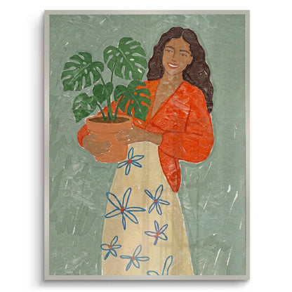 Boho Plant Lady - Fine Art