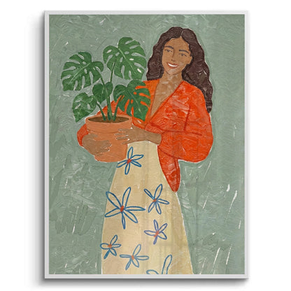 Boho Plant Lady - Fine Art