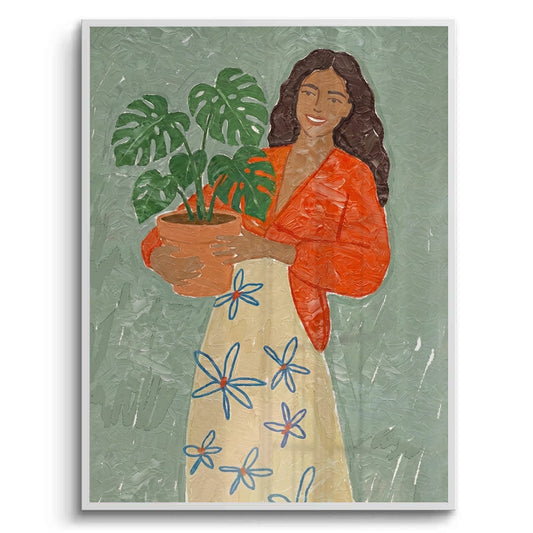 Boho Plant Lady - Fine Art