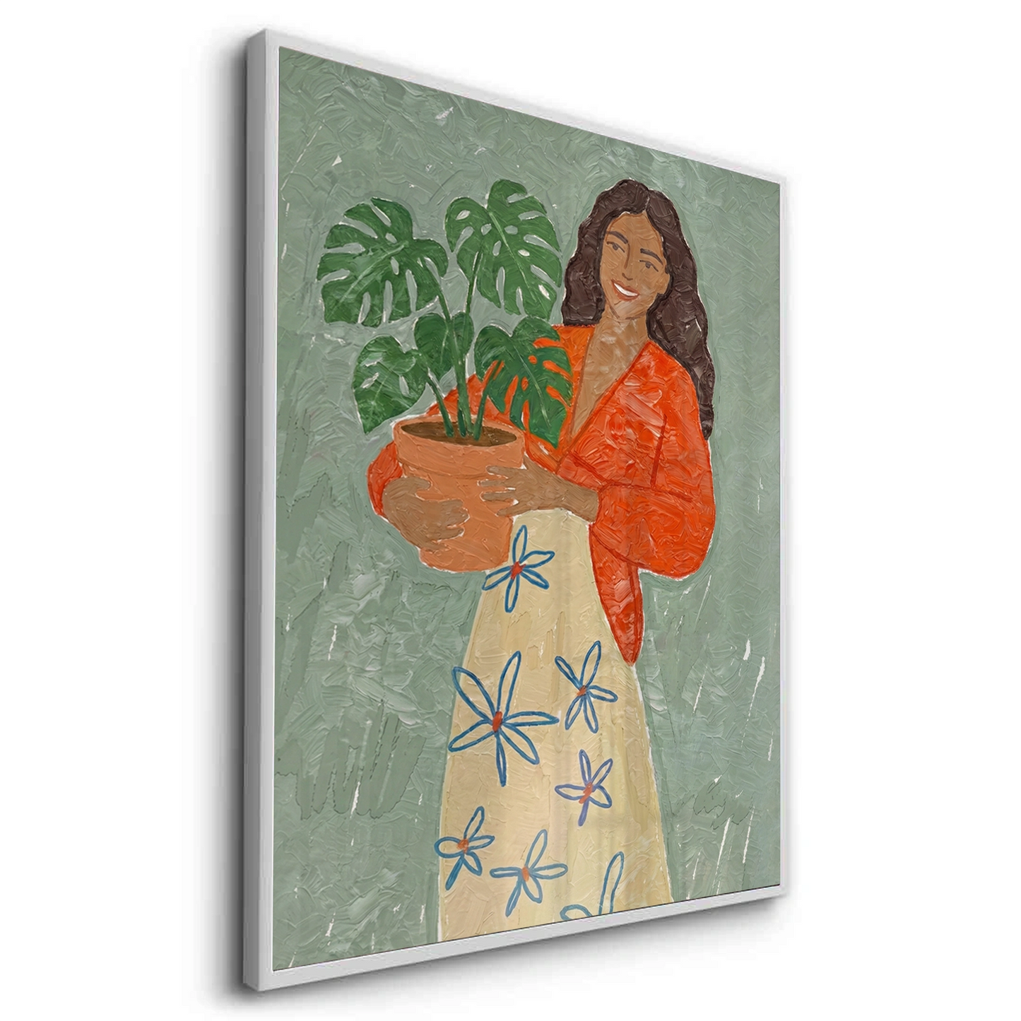 2Boho Plant Lady - Fine Art