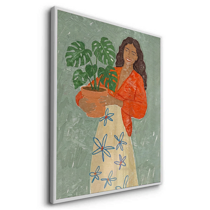 Boho Plant Lady - Fine Art