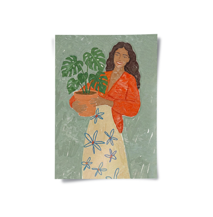 Boho Plant Lady - Poster