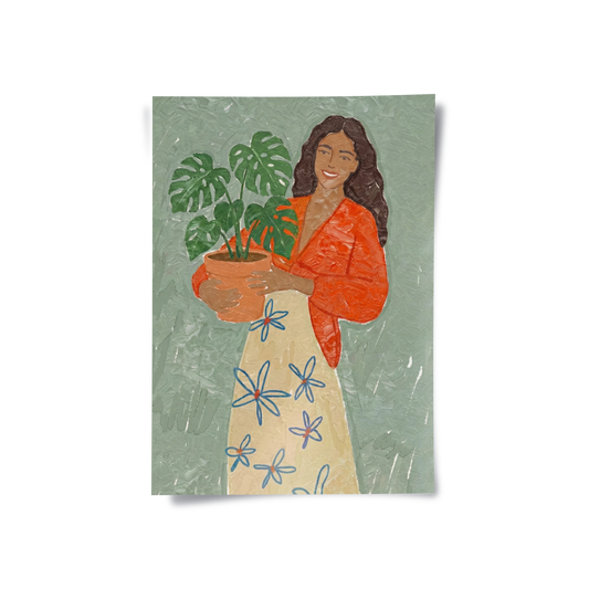 Boho Plant Lady - Poster