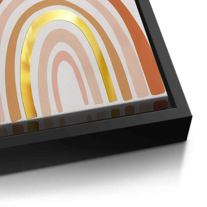 Boho Rainbow Gold Arch - Canvas