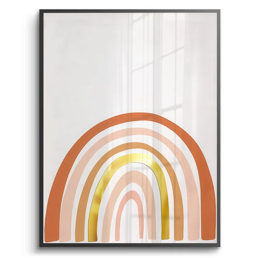 Boho Rainbow Gold Arch - Fine Art