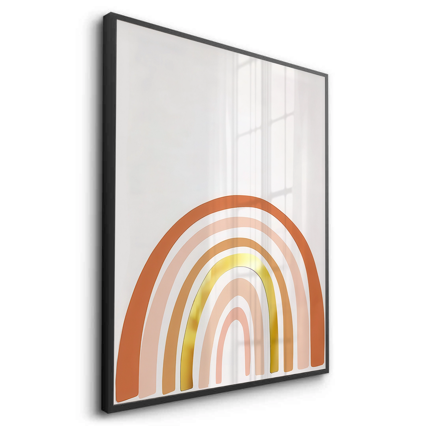2Boho Rainbow Gold Arch - Fine Art