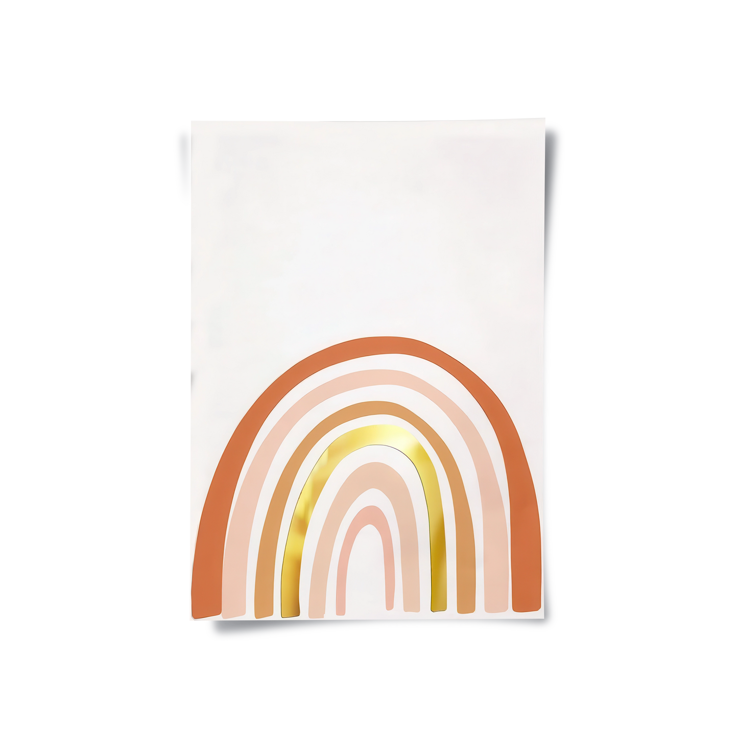 2Boho Rainbow Gold Arch - Poster