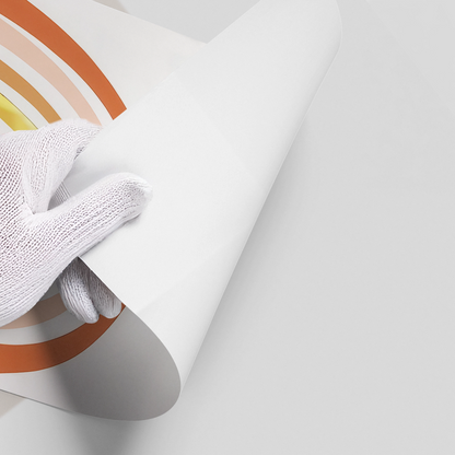 Boho Rainbow Gold Arch - Poster