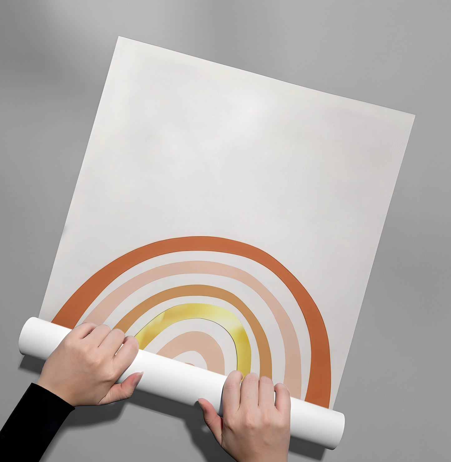 2Boho Rainbow Gold Arch - Poster