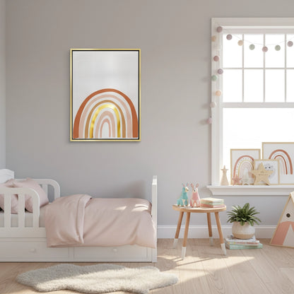 Boho Rainbow Gold Arch - Canvas