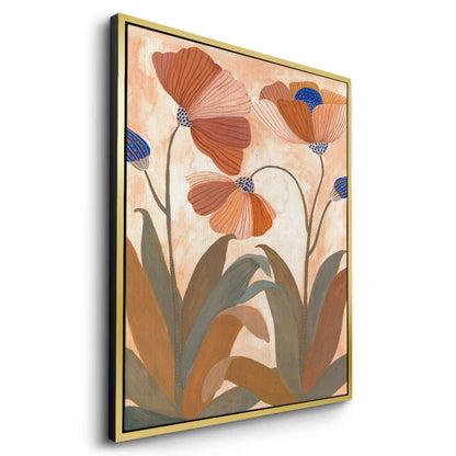 Boho Terracotta Floral - Canvas