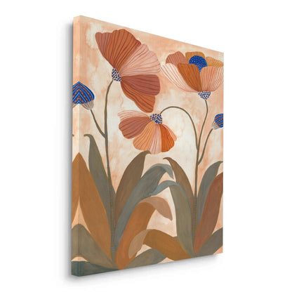Boho Terracotta Floral - Canvas