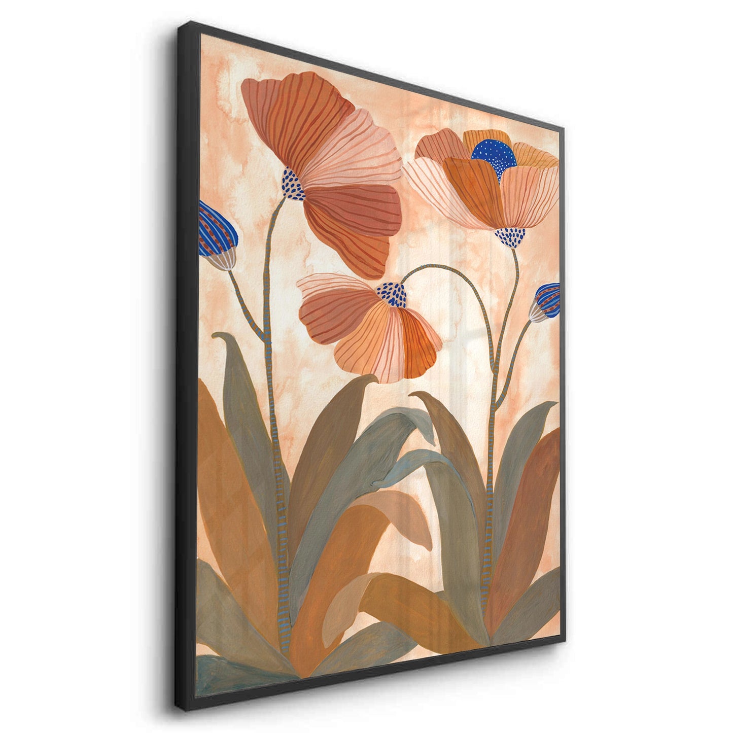 2Boho Terracotta Floral - Fine Art