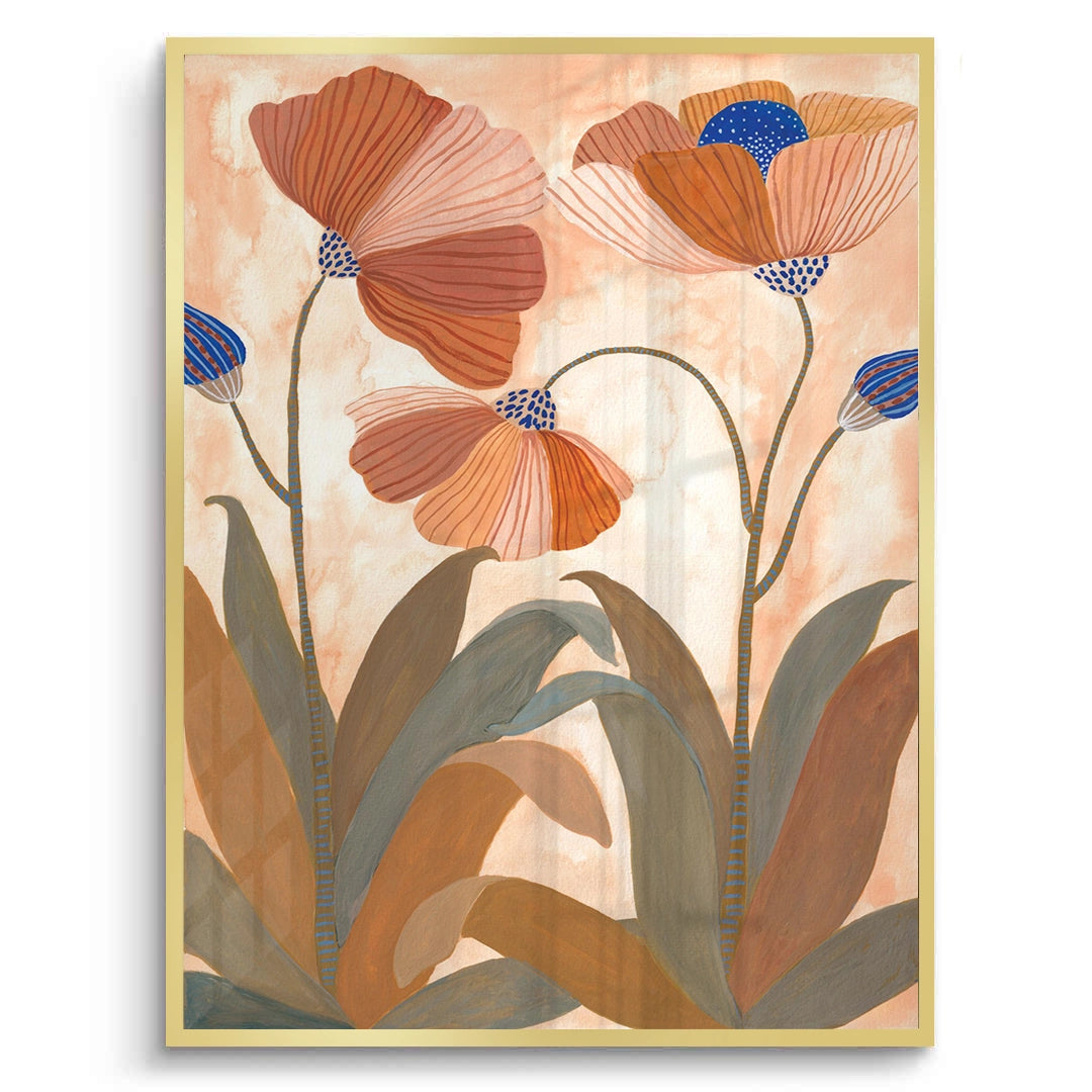 2Boho Terracotta Floral - Fine Art