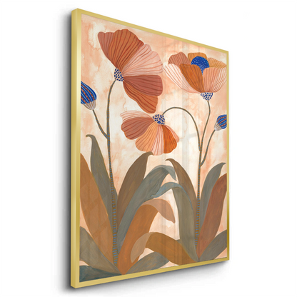 Boho Terracotta Floral - Fine Art