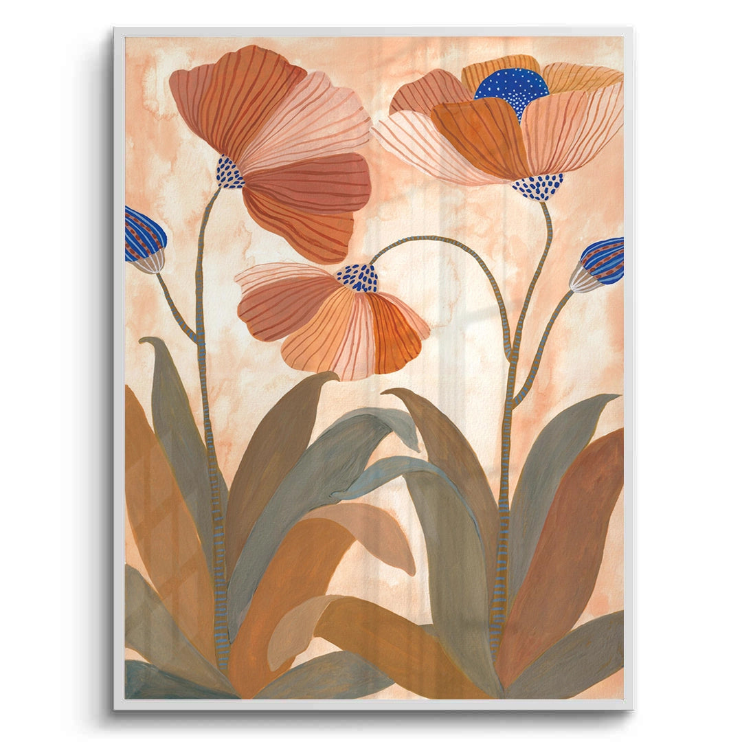 2Boho Terracotta Floral - Fine Art