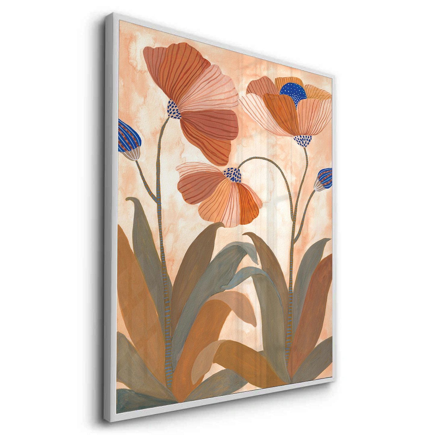 2Boho Terracotta Floral - Fine Art