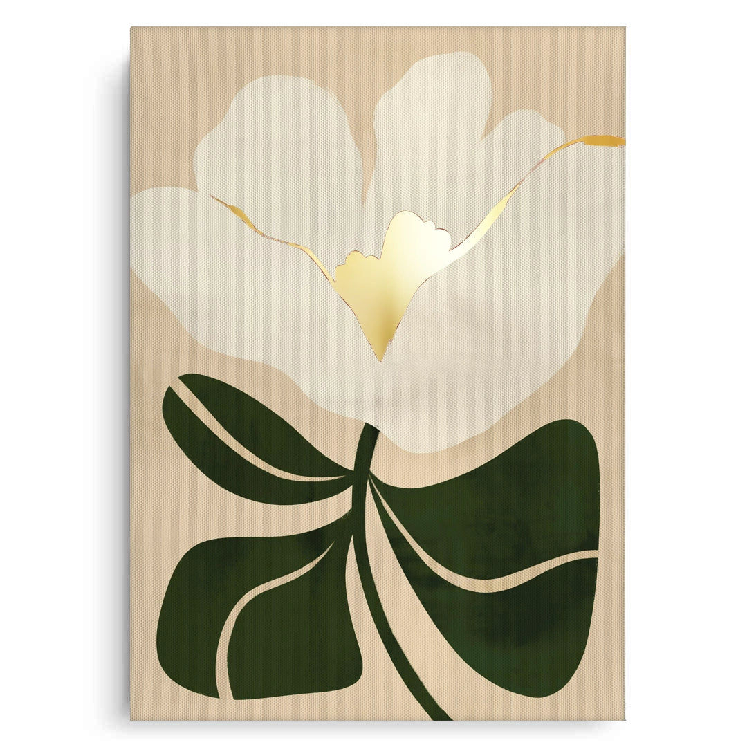 2Boho White Bloom - Canvas