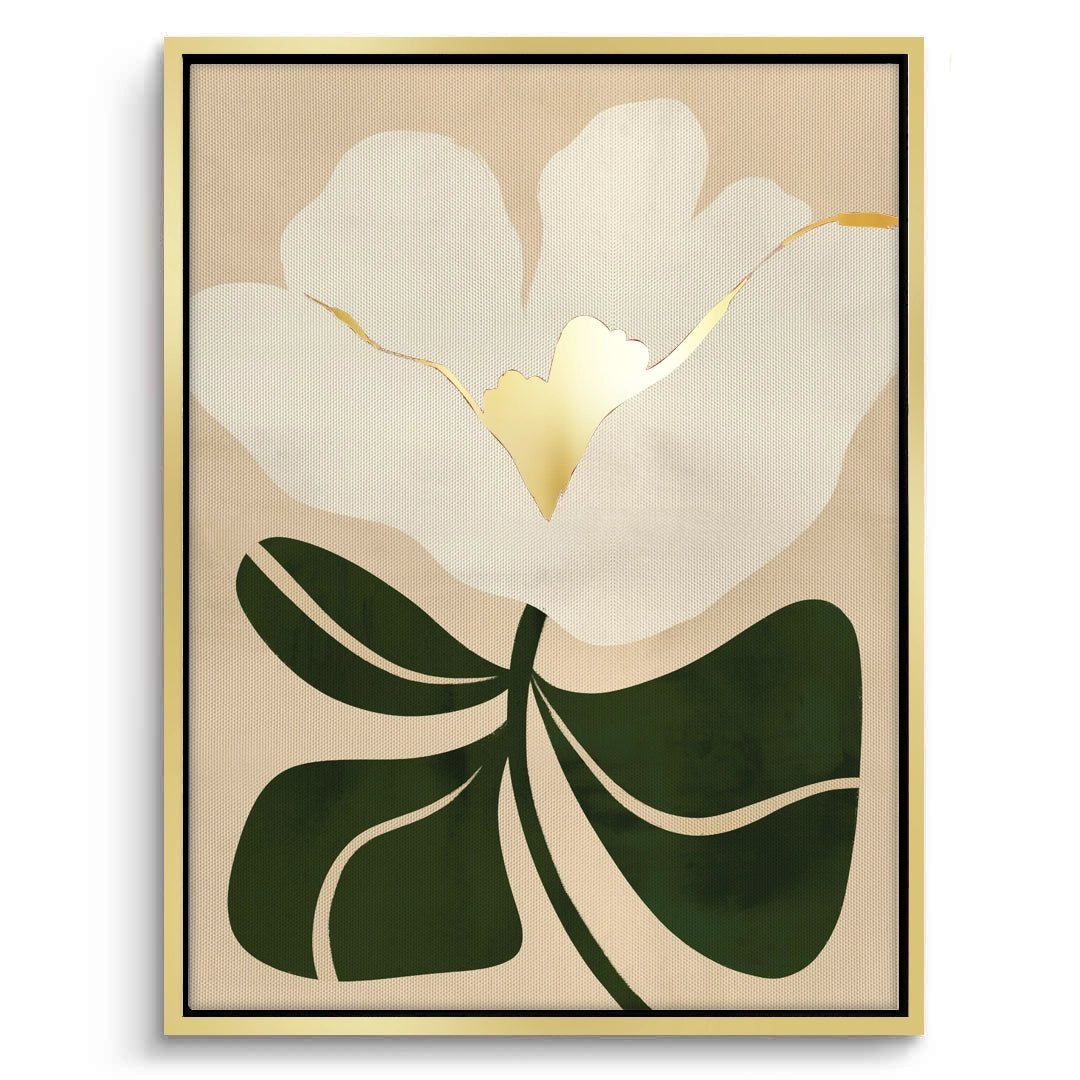 2Boho White Bloom - Canvas