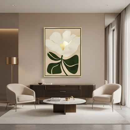 Boho White Bloom - Canvas