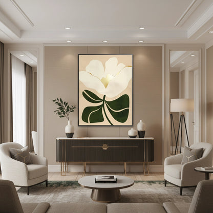 Boho White Bloom - Fine Art