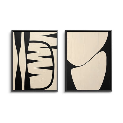 Bold Monochrome Geometric Set of 2 #BMGS220