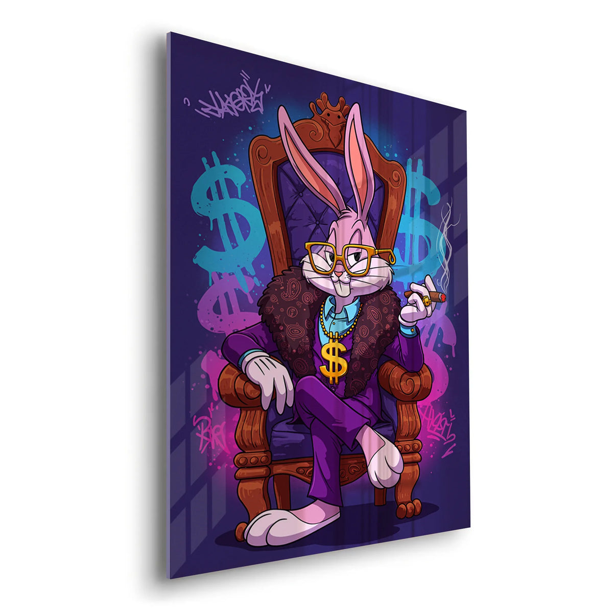 Boss Bunny - Acrylic - Jasmineart.ae