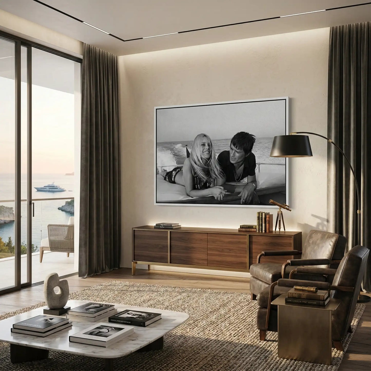 2Brigitte Bardot Saint-Tropez Boat Ride - Canvas
