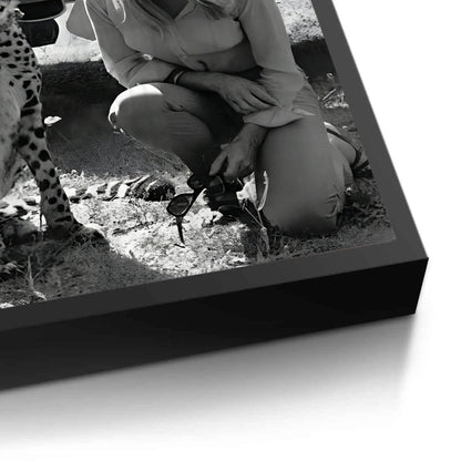 Brigitte Bardot with Cheetah - Fine Art