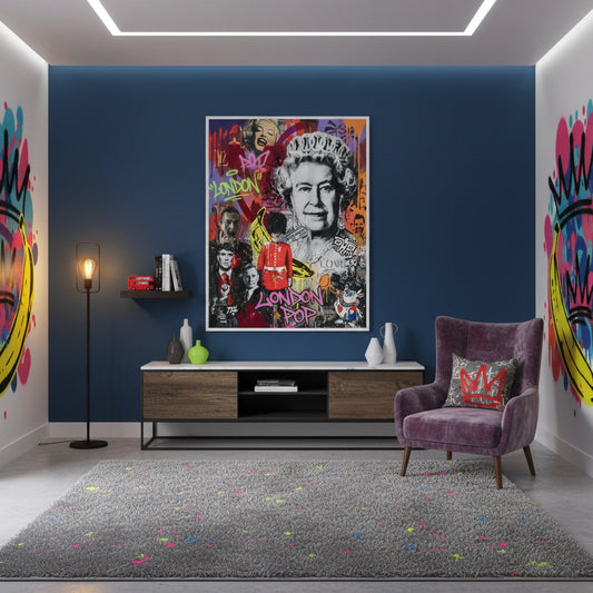 British Icons Graffiti - Fine Art