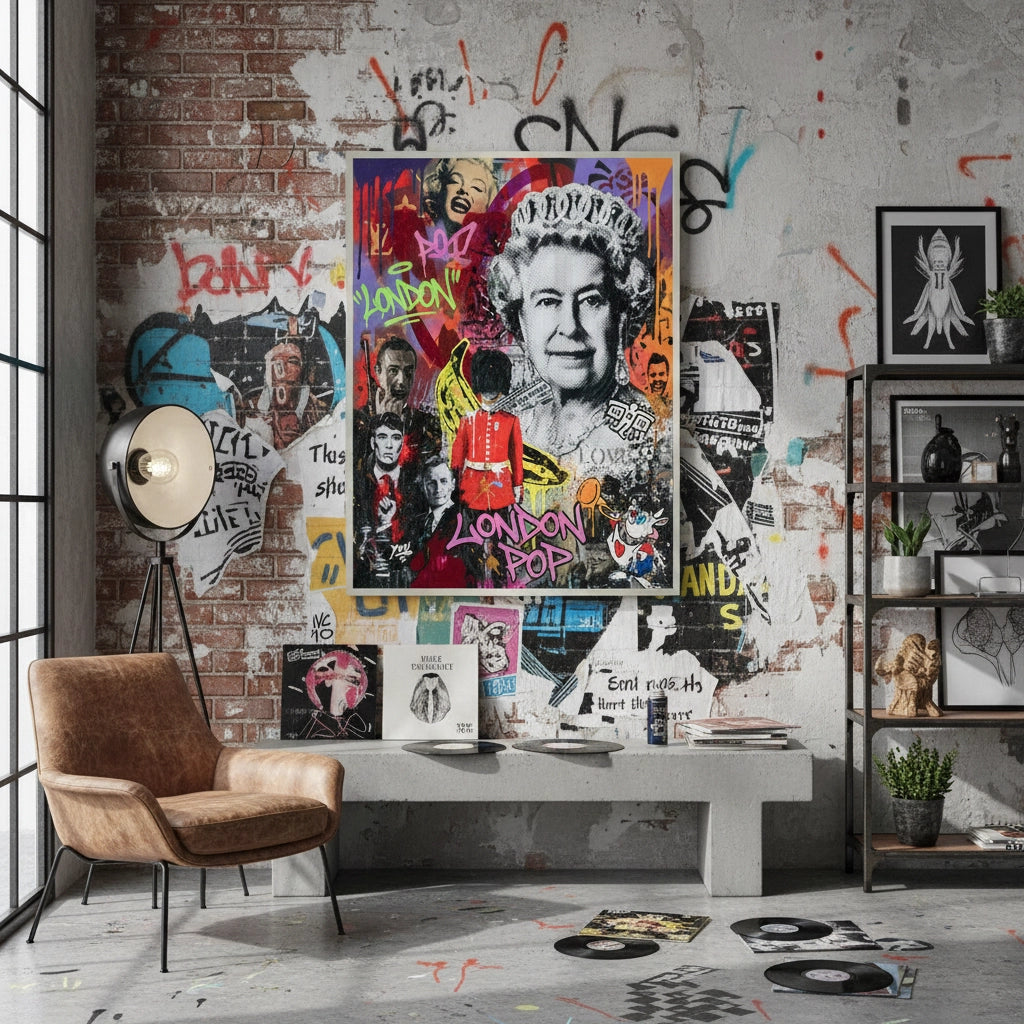 2British Icons Graffiti - Fine Art