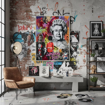British Icons Graffiti - Fine Art