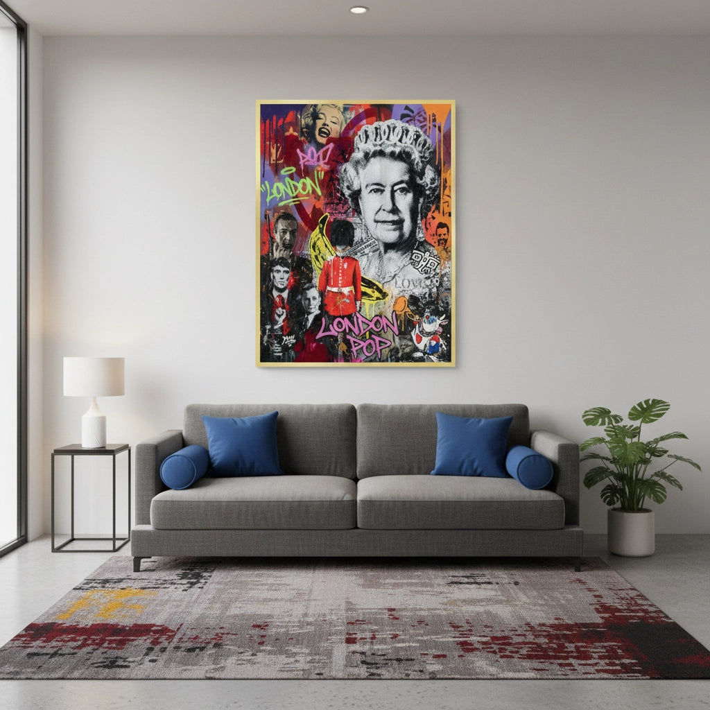 2British Icons Graffiti - Fine Art