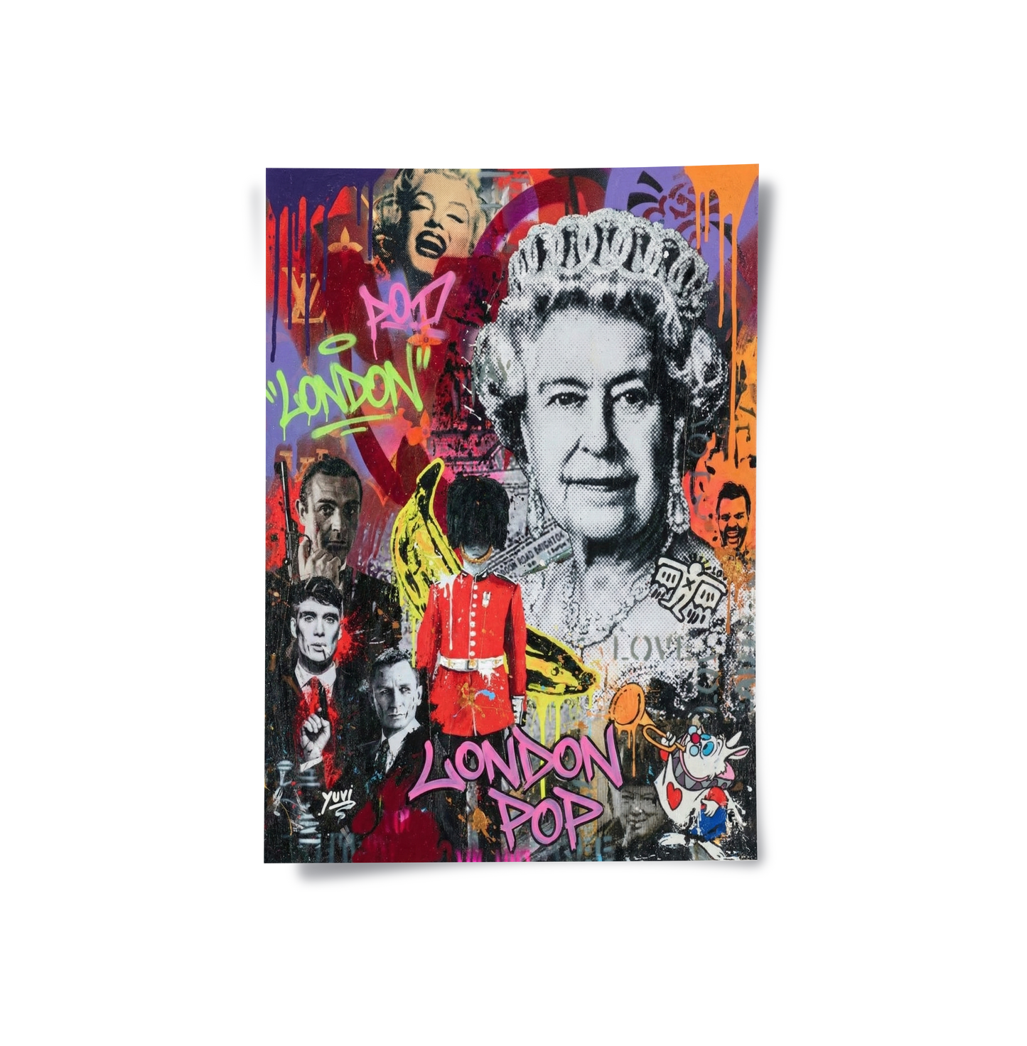 2British Icons Graffiti - Poster