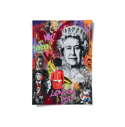 British Icons Graffiti - Poster