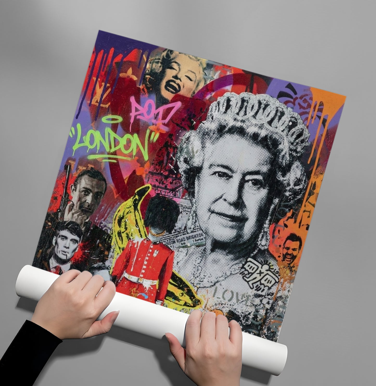2British Icons Graffiti - Poster