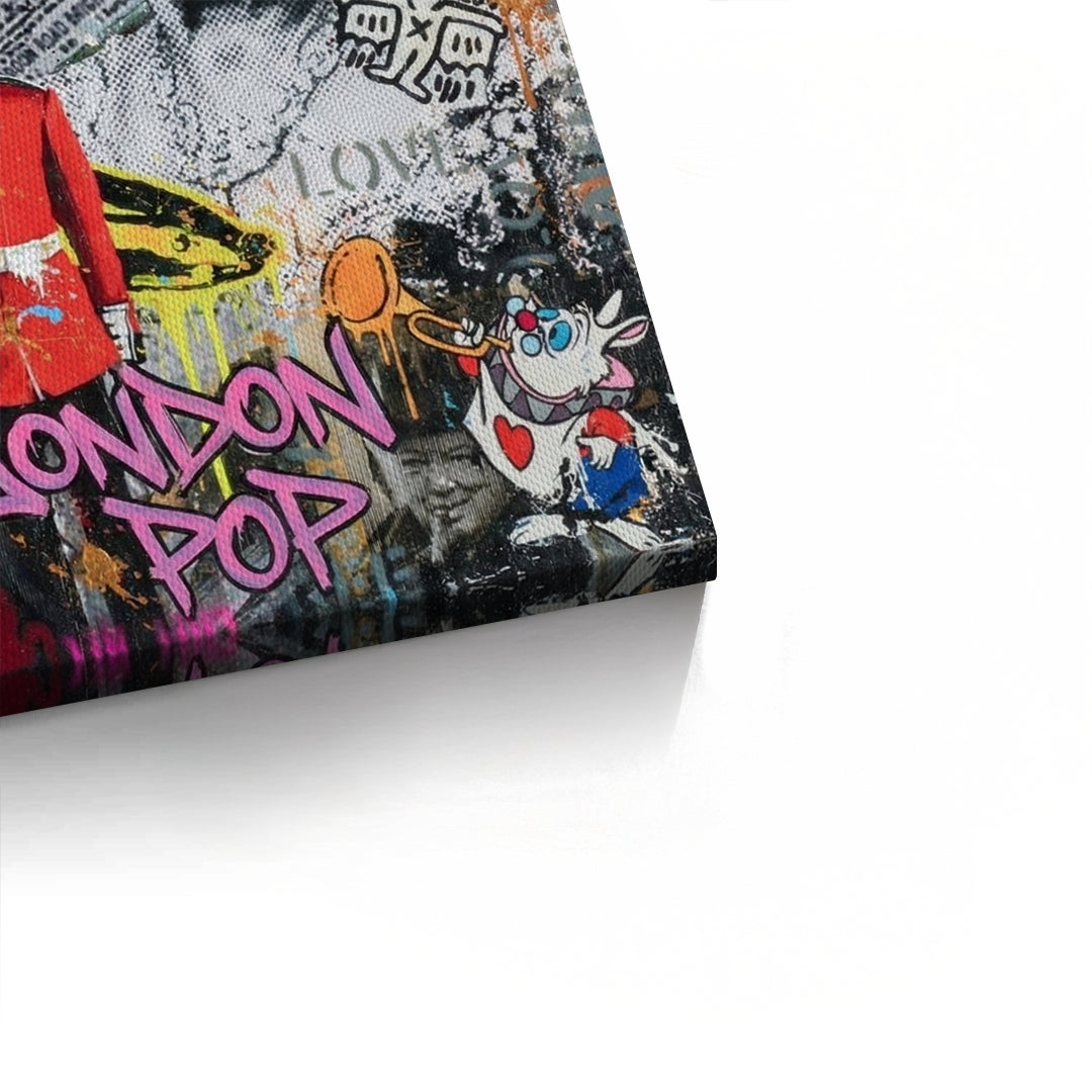 2British Icons Graffiti - Canvas