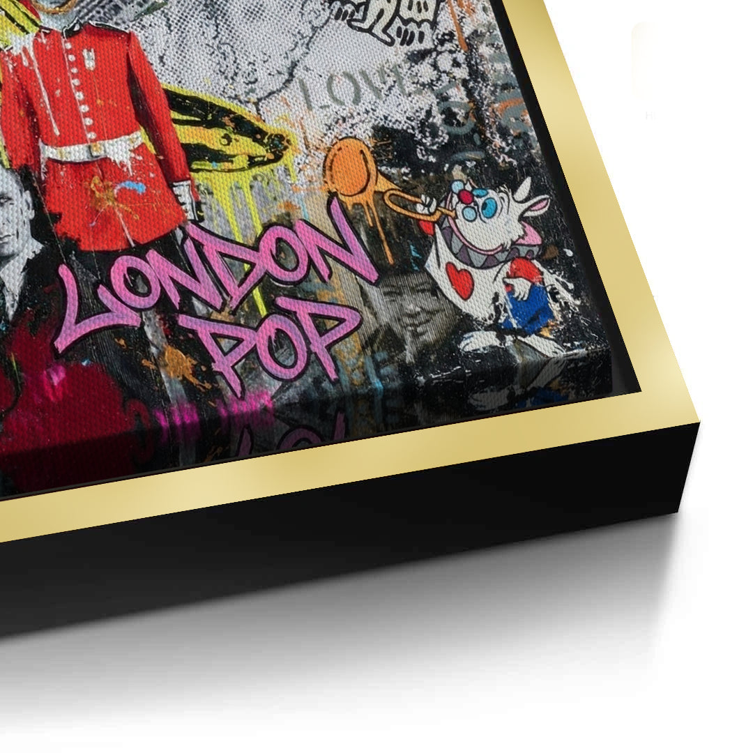 2British Icons Graffiti - Canvas